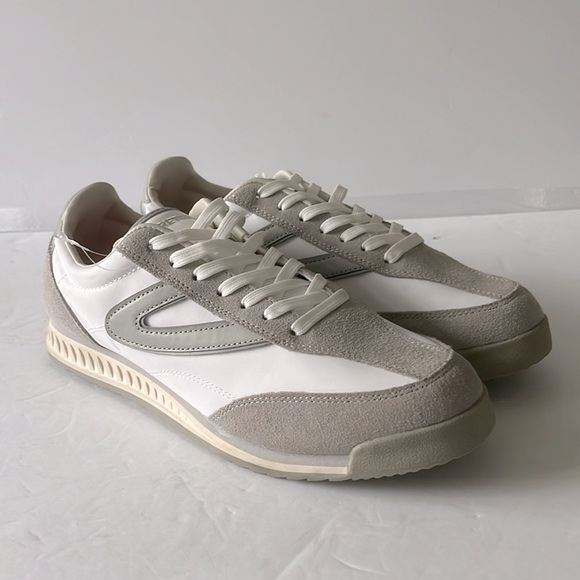 Tretorn Rawlins 2.0 White and Gray Sneakers Vintage Inspired Shoes Size 9.5 NEW - Picture 4 of 7